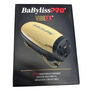 BabylissPRO VibeFX Cordless Massager FXSSMG Stainless Steel Lightweight Design N